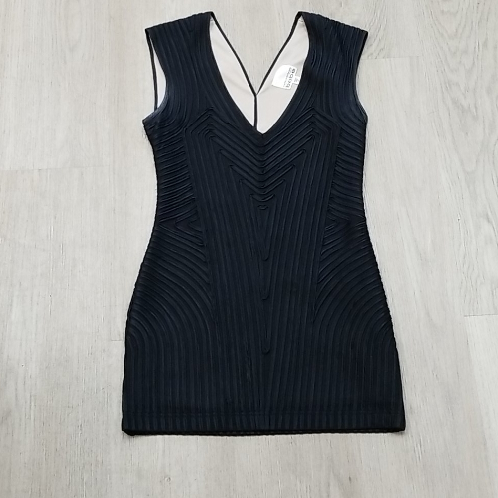 Bebe ribbon type black top